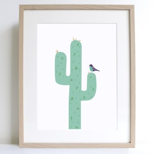 Sprout and Sparrow | Cactus Print | A4