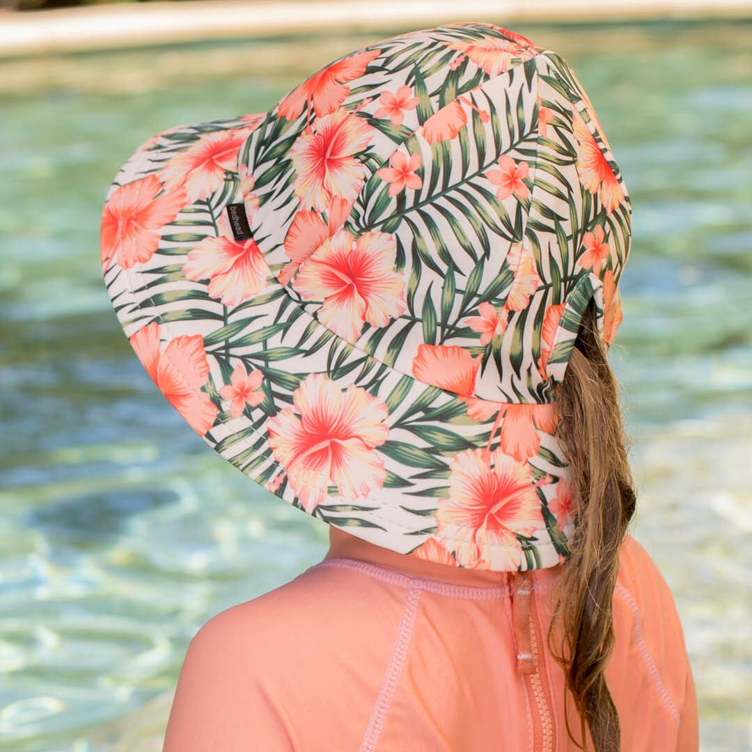Bedhead Hats Swim Bucket Hat Hibiscus