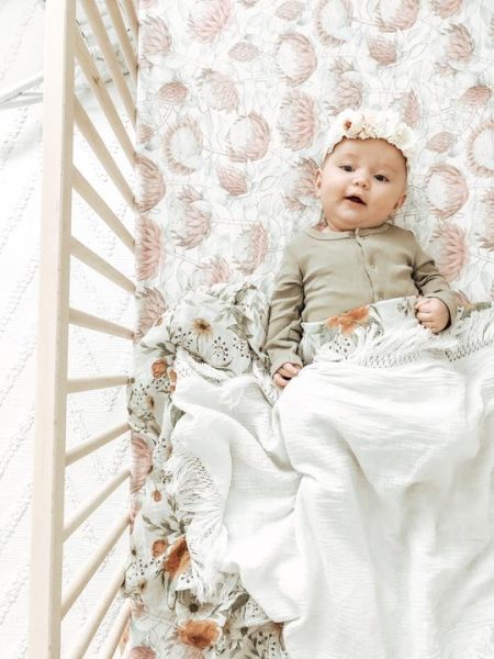 Savannah and Three | Bassinet and Change Mat Cover | Protea - Image 2