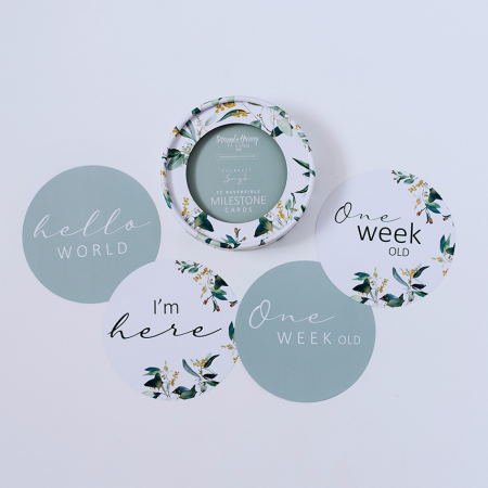 Snuggle Hunny Kids | Milestone Cards | Eucalypt and Sage - Image 2