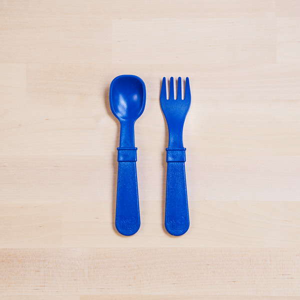 RePlay Kids Utensils Fork and Spoon Navy