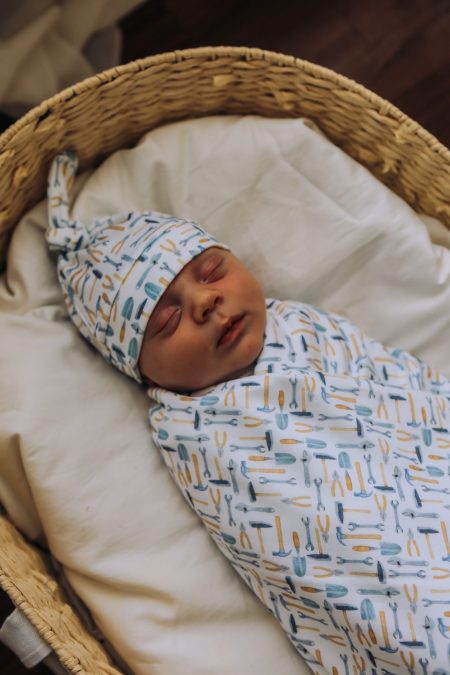 Organic Baby Love | Organic Swaddle with Beanie | Tools - Image 6