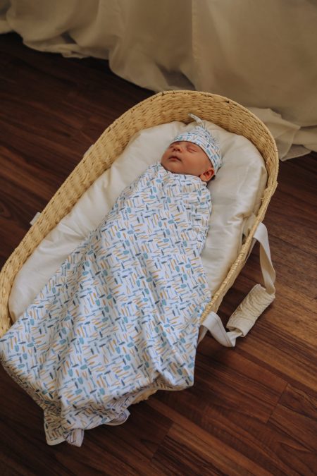 Organic Baby Love | Organic Swaddle with Beanie | Tools - Image 8