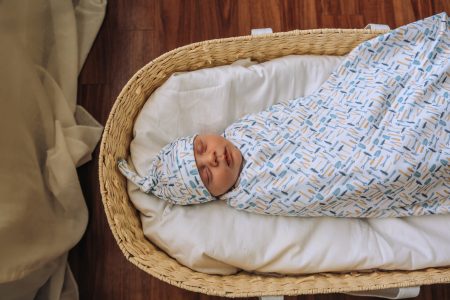 Organic Baby Love | Organic Swaddle with Beanie | Tools