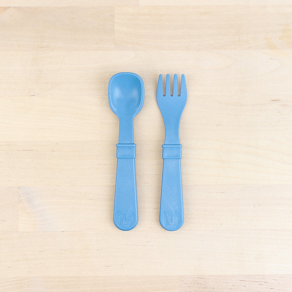 RePlay Kids Utensils Fork and Spoon Denim